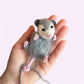 🐭❤️ Handmade Felt Mouse Charm - Your Pocket-Sized Companion! ❤️🐭