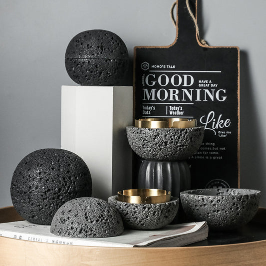 Born from Fire, Built to Last – The Volcanic Rock Ashtray