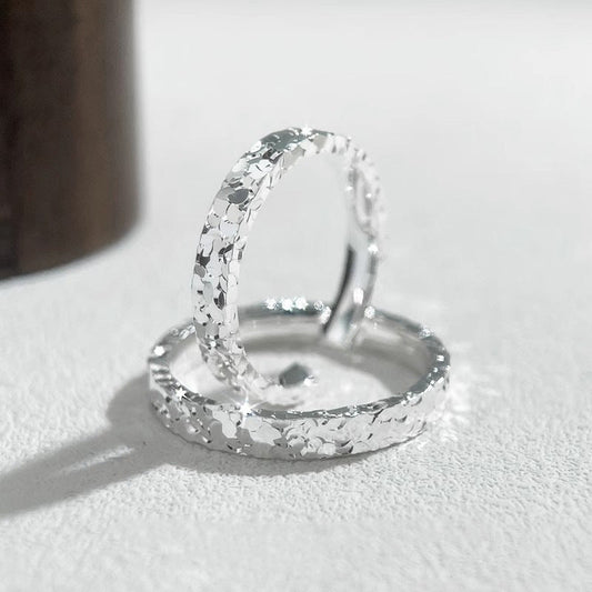 🌟Exclusive Silver Glitter Wedding Ring - Adjustable🌟