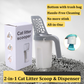 2-in-1 Cat Litter Scoop & Dispenser | All-in-One, Hassle-Free Cleaning