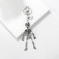 💀✨ The Silver Anatomical Skull Keychain - Where Gothic Meets Glamour! ✨💀