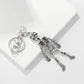 💀✨ The Silver Anatomical Skull Keychain - Where Gothic Meets Glamour! ✨💀