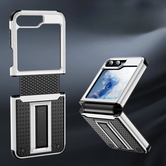 Military-grade drop protection with stand phone case for Samsung Flip series