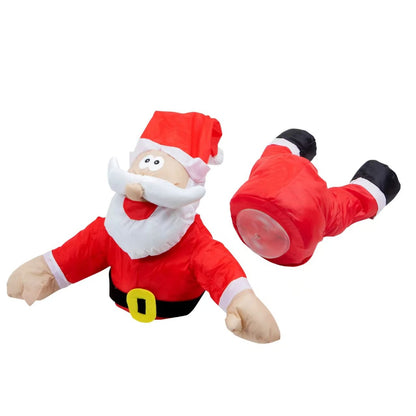 🎅✨ The Ultimate Santa Claus Window Crash Decoration! ✨🎅