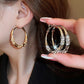 Circle Earrings with Zirconia