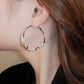 Circle Earrings with Zirconia