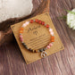 12 Zodiac Stone Beaded Bracelet with Astrological Sign Charm